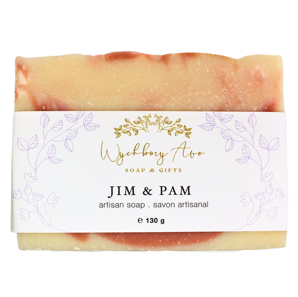 jim and pam soap pink berry mimosa soap