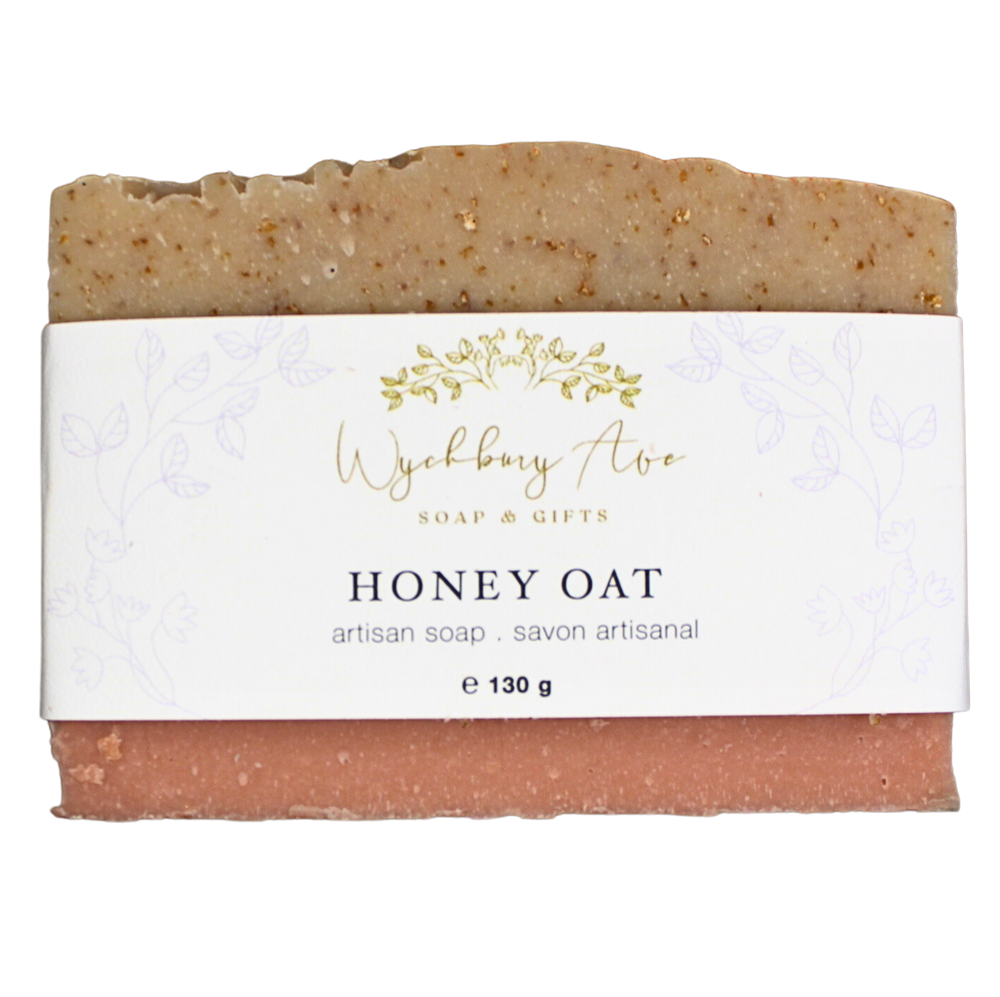 honey oat exfoliating soap
