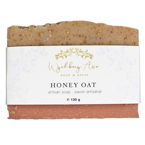 honey oat exfoliating soap