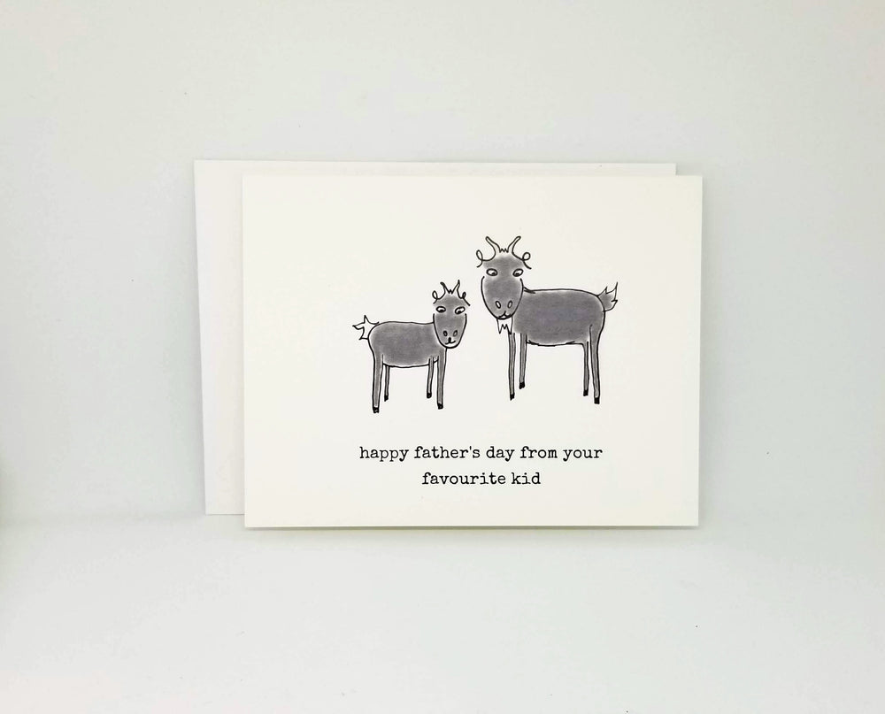 Punny Father's Day Card with Goats | Father's Day Card for Farmer
