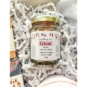 Glow french pink clay face mask for glowing skin