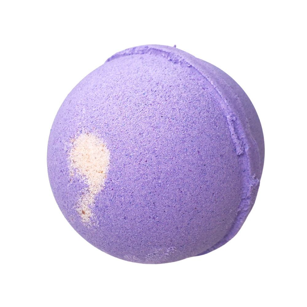 Vanilla Lavender Bath Bomb with Pink Sea Salt