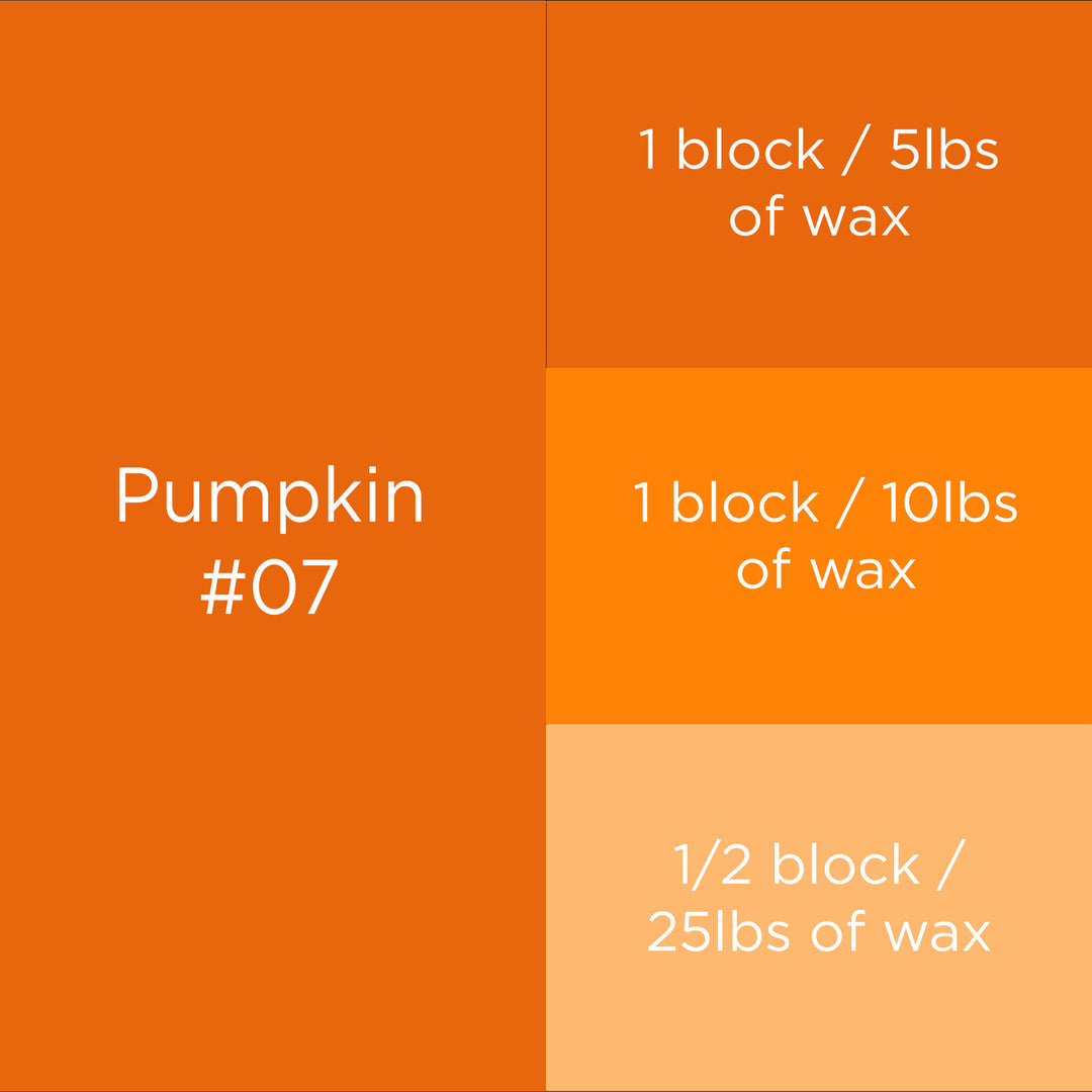 PUMPKIN CANDLE DYE BLOCK
