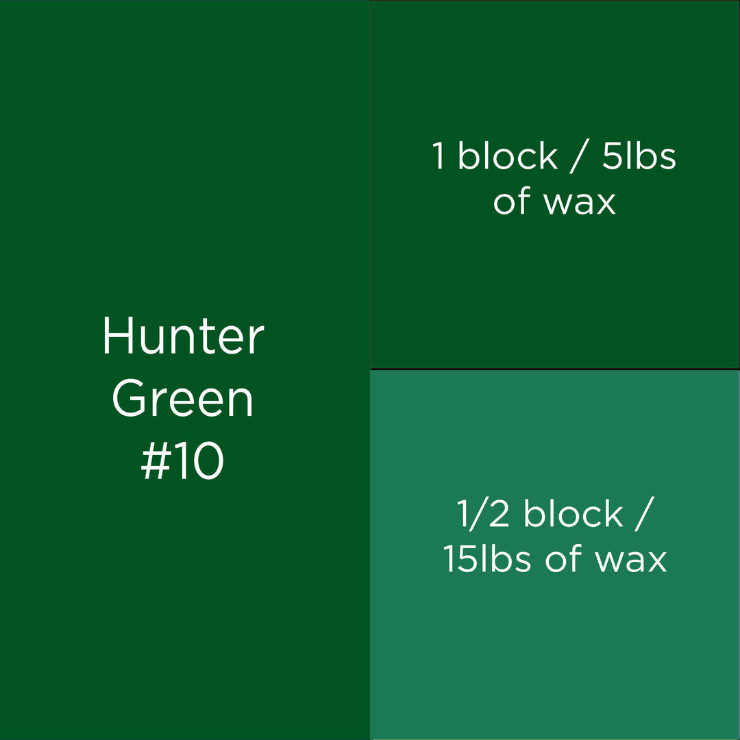 HUNTER GREEN CANDLE DYE BLOCK