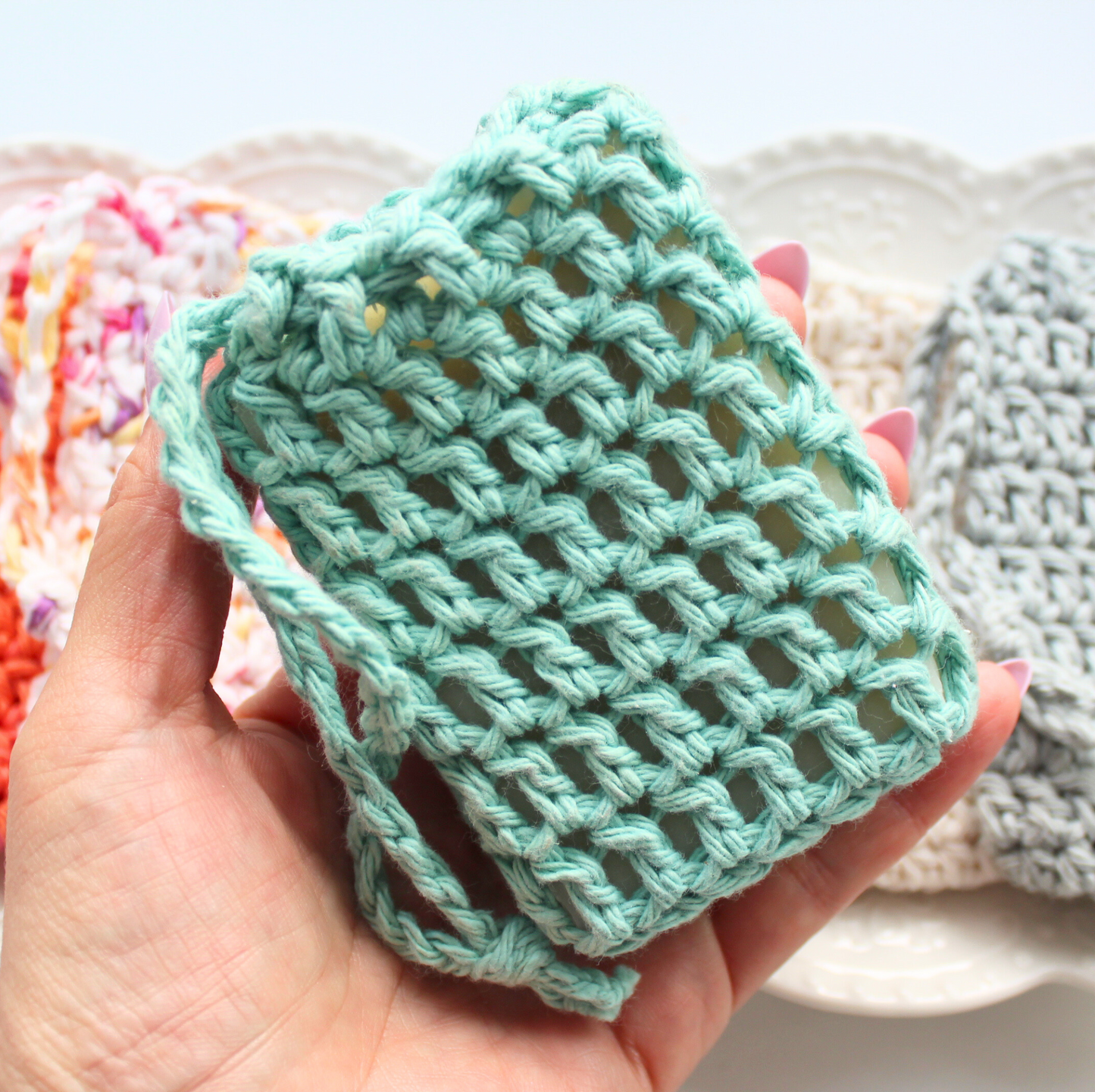 Soap on a Rope | Soap Savers | Soap Sack with Drawstring