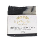 Charcoal Shaving Bar | Unscented Natural Shaving Soap | Activated Charcoal Shave Bar