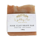 Pink Clay Shave Bar | Package-free Shaving Cream