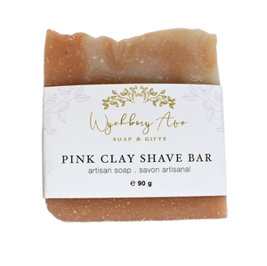 french pink clay shaving bar