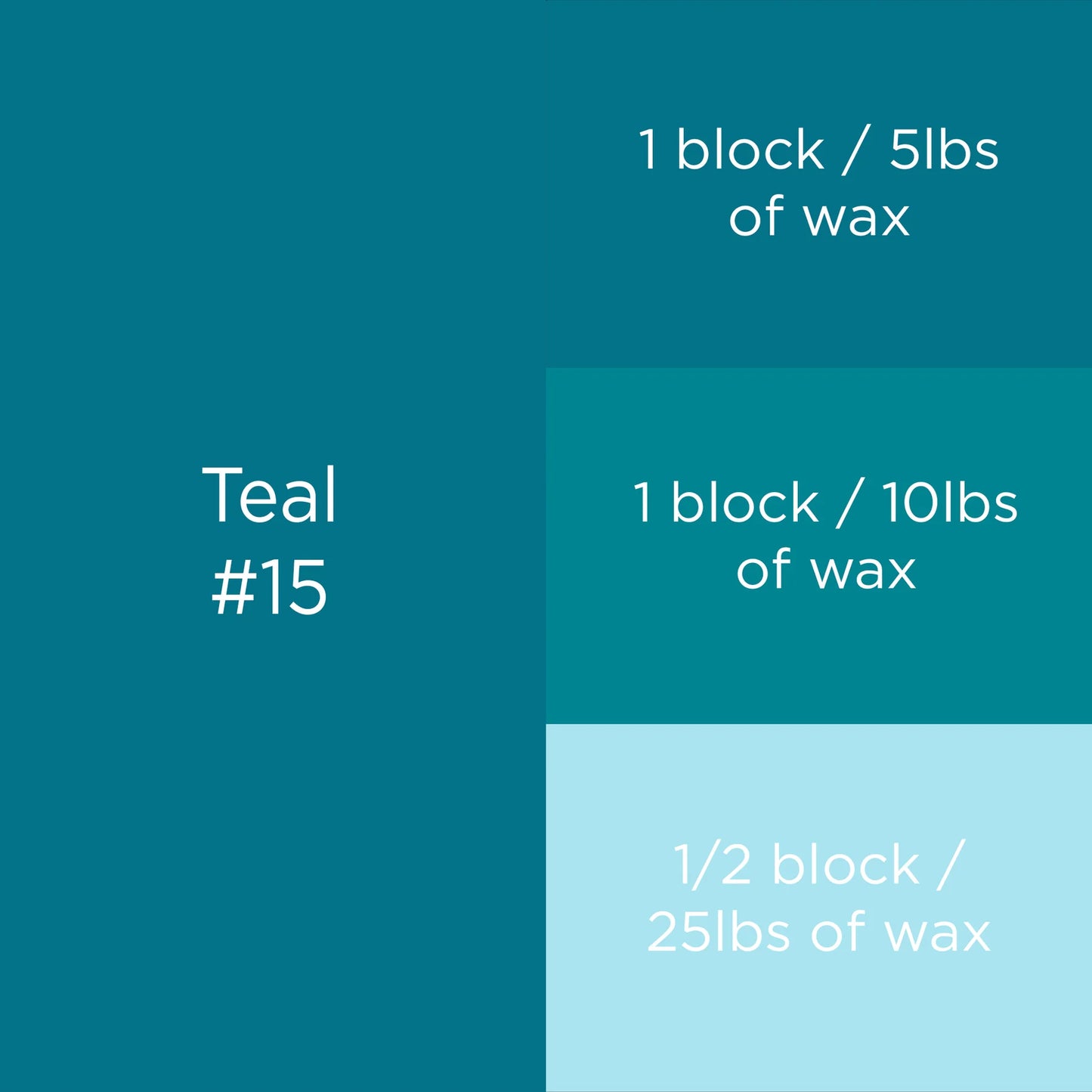 TEAL CANDLE DYE BLOCK