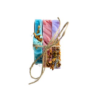 
                
                    Load image into Gallery viewer, Handmade Soap Sampler Mini Bundles | Soap Stocking Stuffer | Handmade Soap Gift Set
                
            