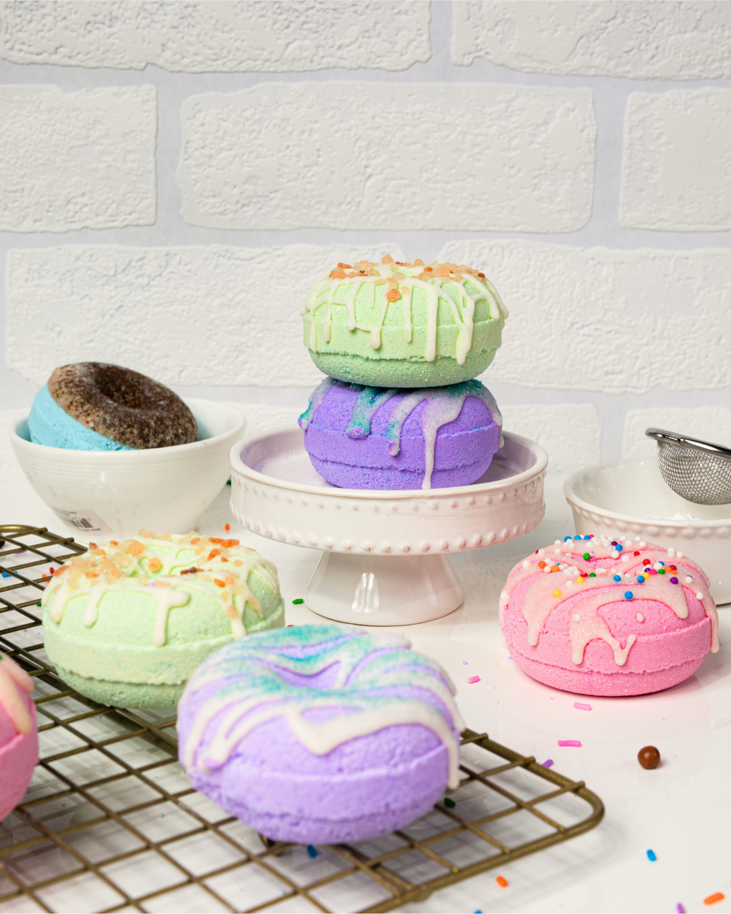 mini donut bath bombs