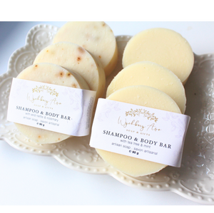 natural shampoo and body bars