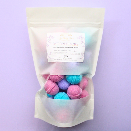 Moon Rocks Mini Bath Bombs – Black Raspberry Vanilla
