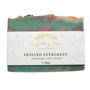 
                
                    Load image into Gallery viewer, frosted evergreen holiday bar soap
                
            