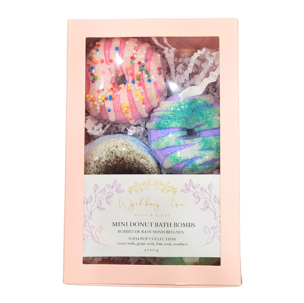 Mini Donut Bath Bomb Gift Set - Soda Pop Collection