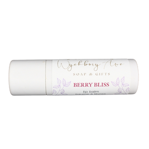berry lip balm in compostable tube