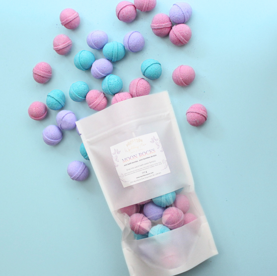 Moon Rocks Mini Bath Bombs – Black Raspberry Vanilla