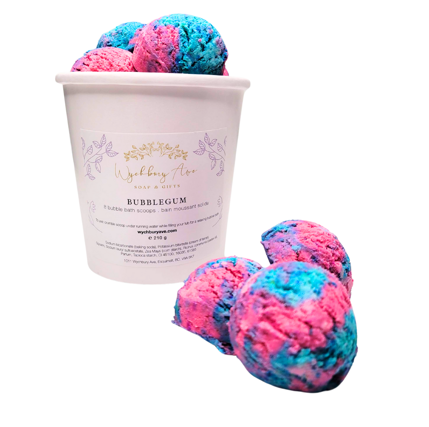 Bubblegum solid bubble bath