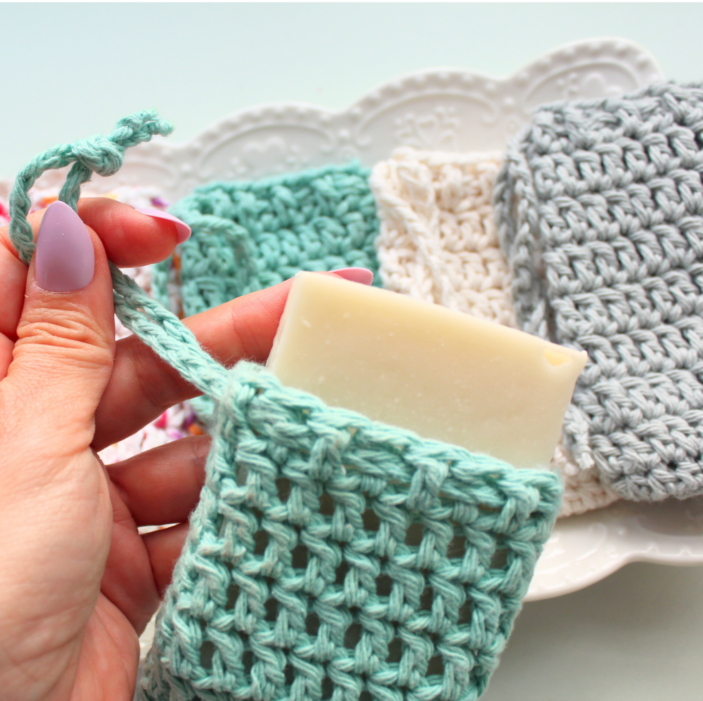 Soap on a Rope | Soap Savers | Soap Sack with Drawstring