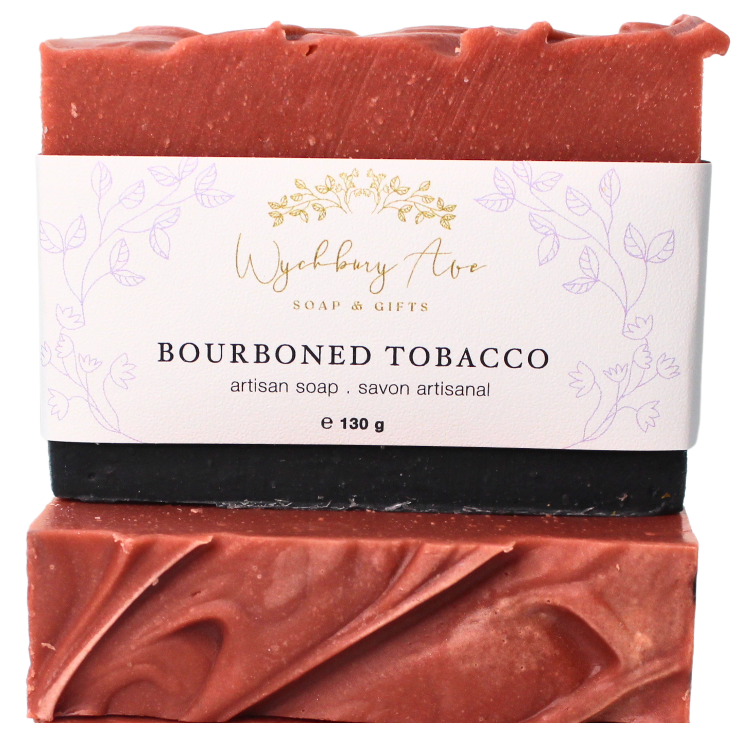 Bourboned Tobacco Activated Charcoal Soap | Cedarwood and Bourbon Handmade Soap