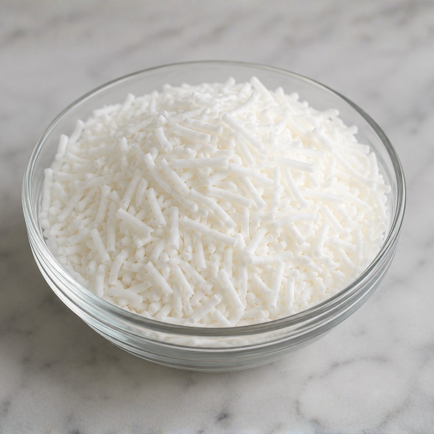 SODIUM COCO SULFATE NOODLES IN GLASS BOWL