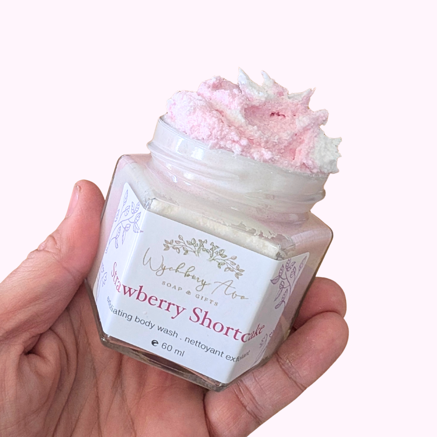 Strawberry Shortcake Exfoliating Body Wash | Gentle Sugar Scrub Cleanser
