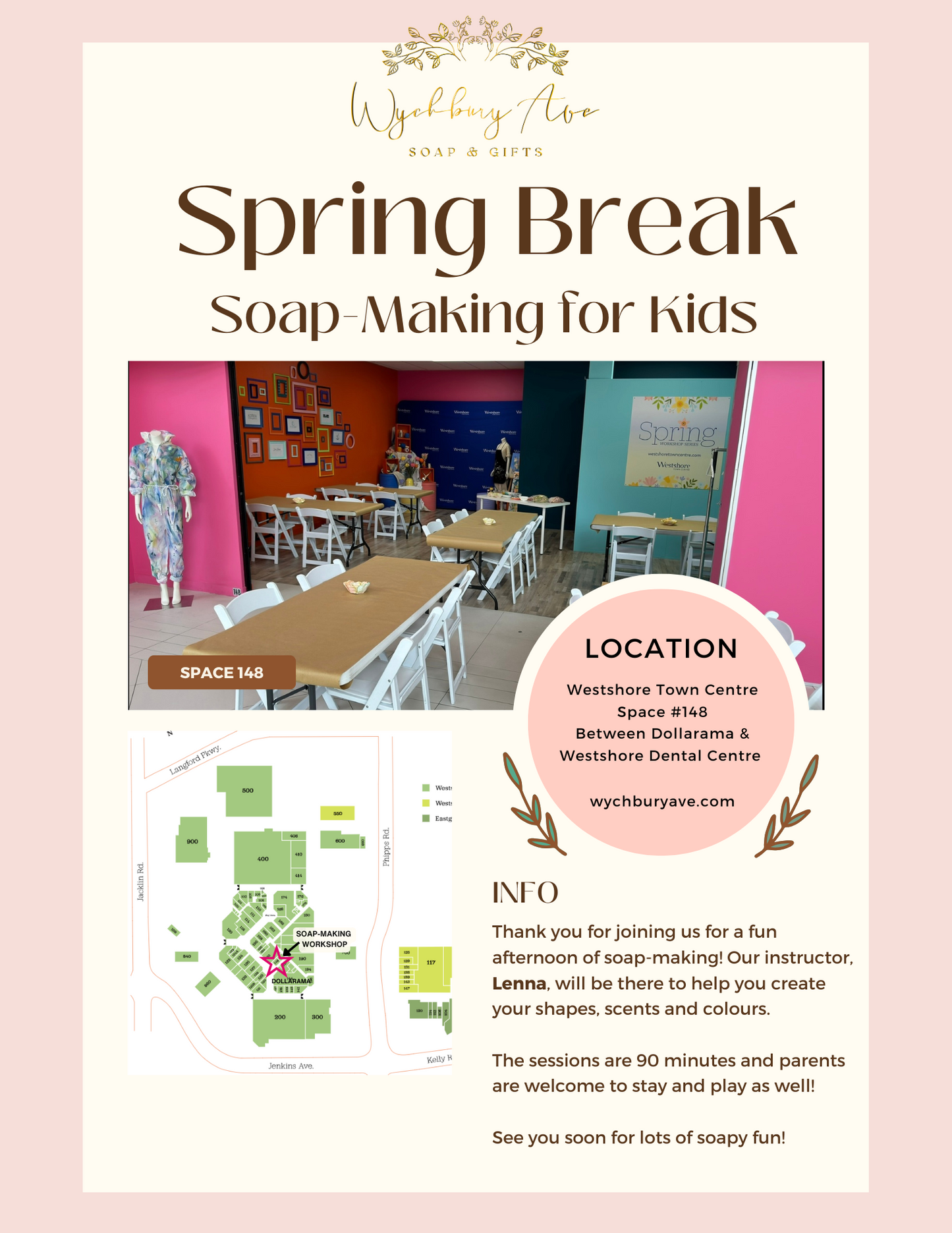 Melt and Pour Soap-Making Workshop for Kids - MARCH 25 & 28 Westshore Town Centre