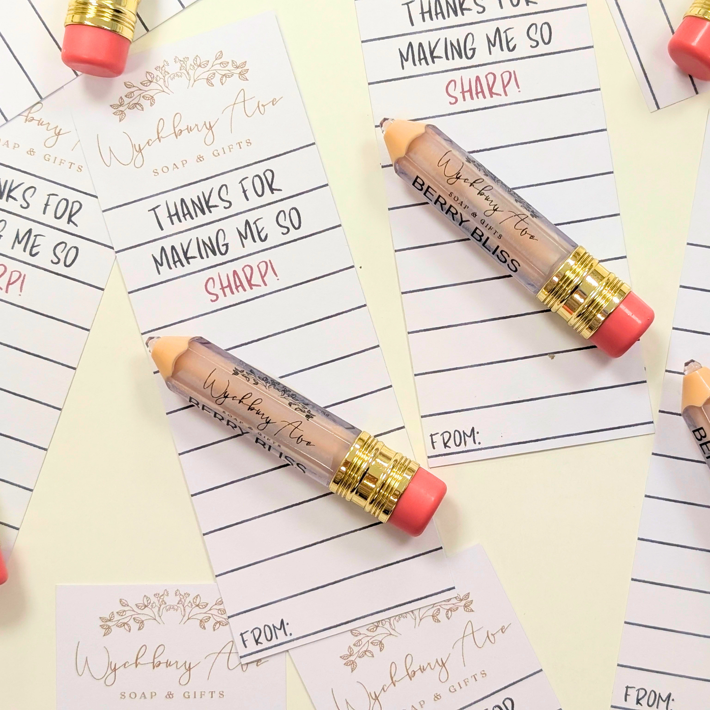 Pencil Lip Balm Teacher Gift Favour