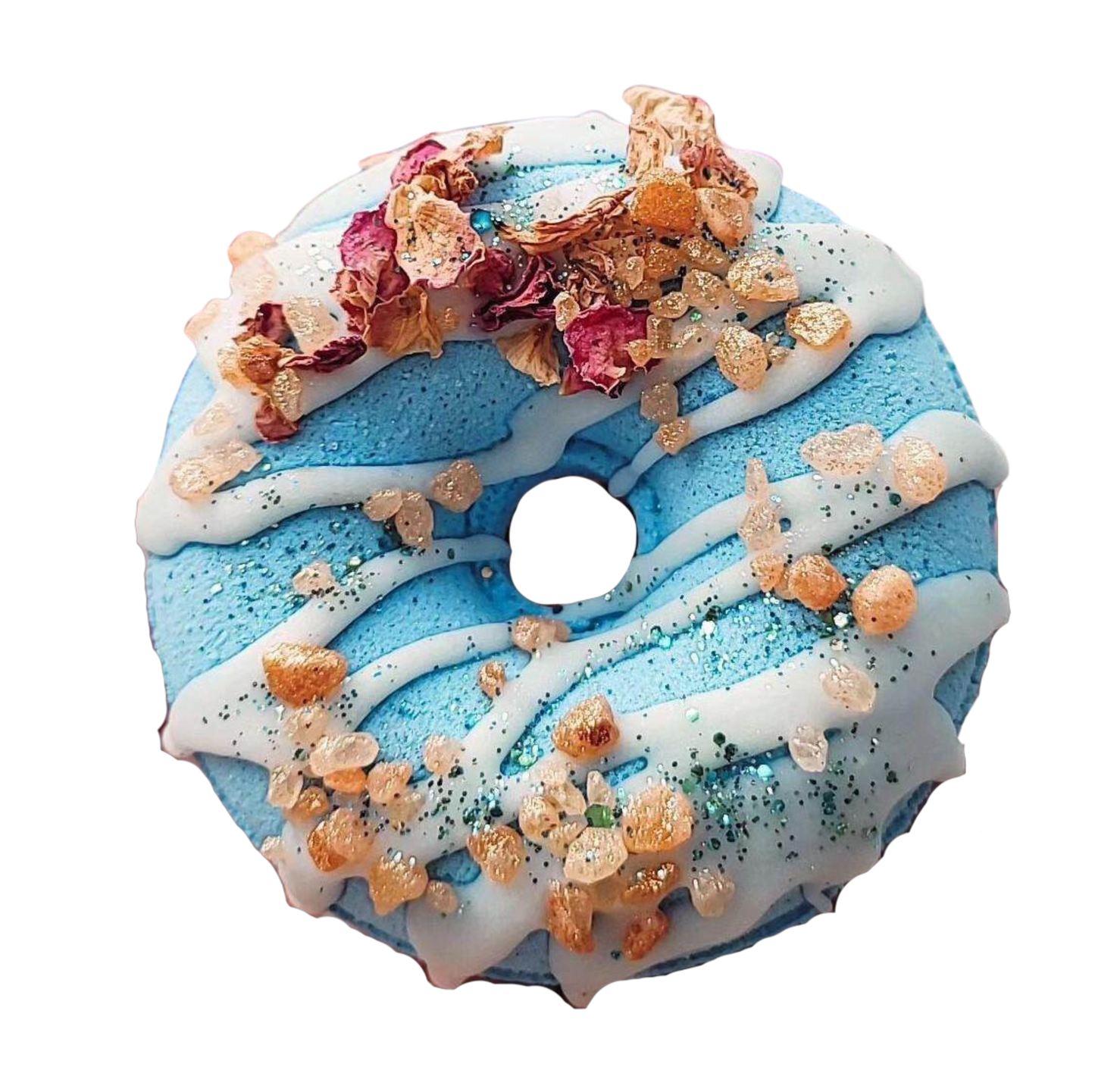 Coconut bath bomb donut bath bomb
