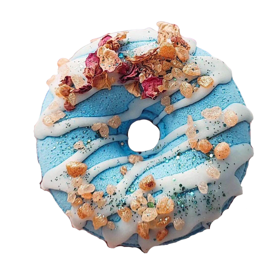 Coconut bath bomb donut bath bomb