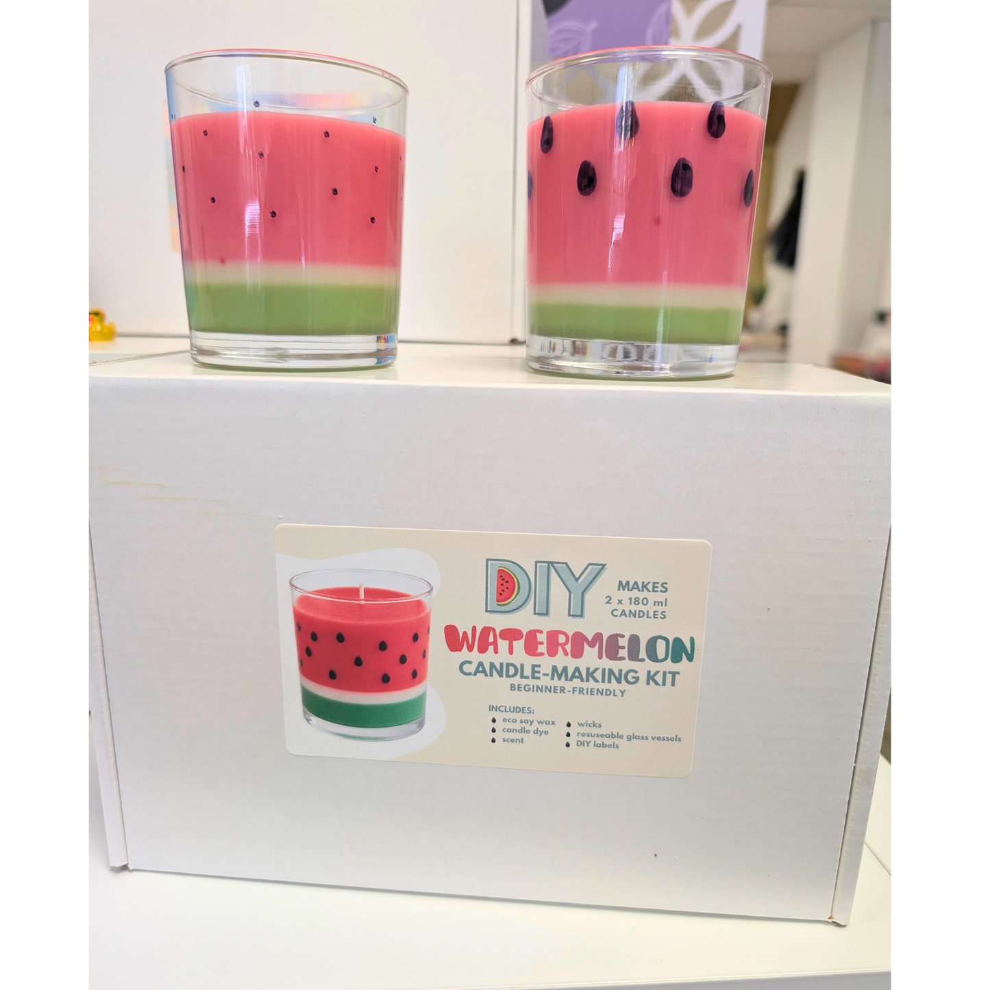 DIY Watermelon Candle Kit