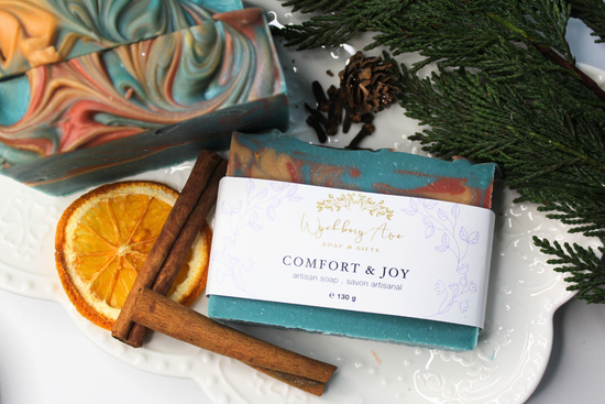 orange, cinnamon, cedar soap