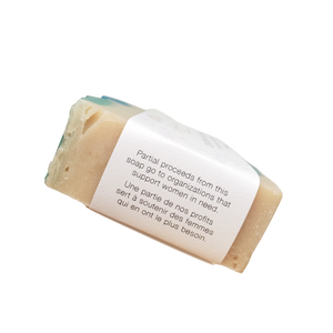 partial proceeds from this soap go to organizations that support women in need