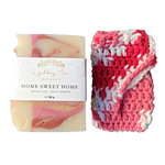 Soap & Cloth Set | Soap Saver with Bar Soap Set | Soap on a Rope