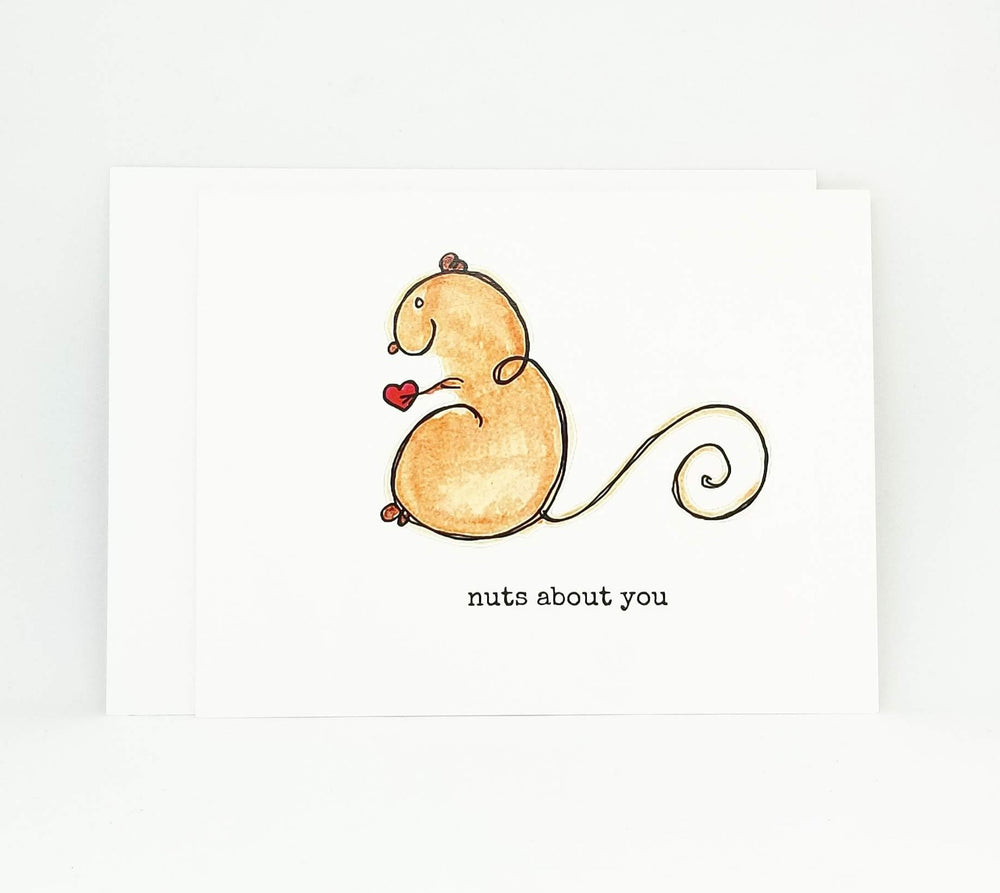 Squirrel Valentine's Day Card | Squirrel Greeting Card