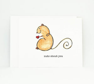 
                
                    Load image into Gallery viewer, Squirrel Valentine&amp;#39;s Day Card | Squirrel Greeting Card
                
            