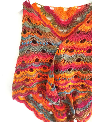 Sunset Reversible Shawl & Wrap