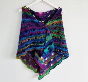 Aurora Borealis Reversible Shawl & Scarf