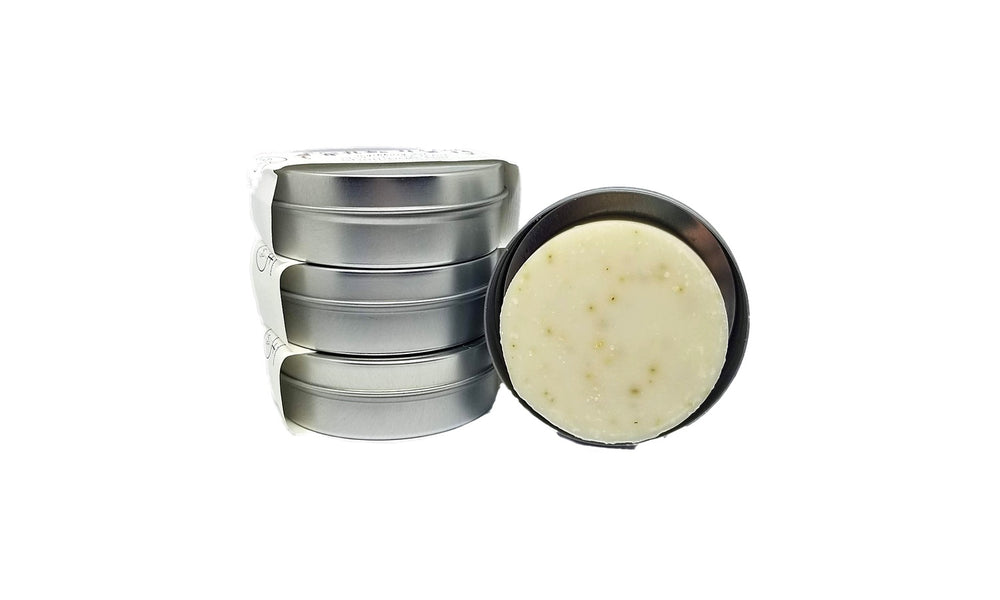 
                
                    Load image into Gallery viewer, Nettle &amp;amp; Rosemary Shampoo Bar with Travel Tin
                
            