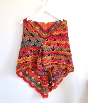 Sunset Reversible Shawl & Wrap