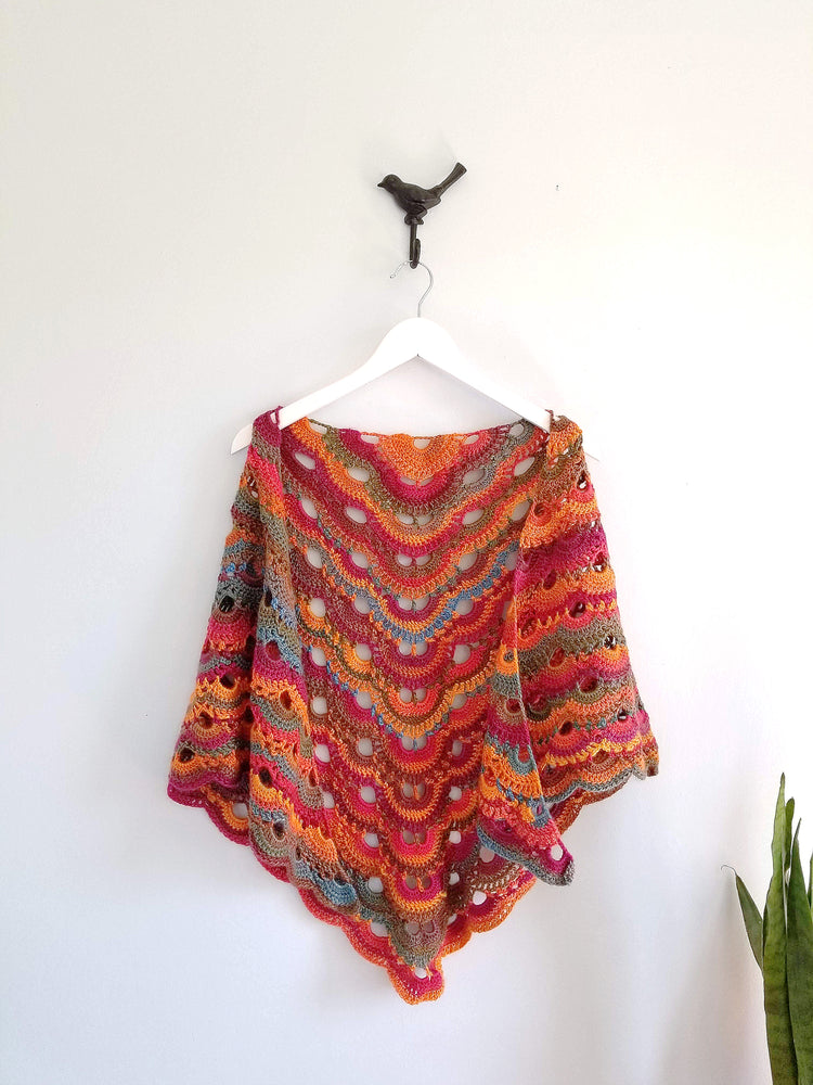 Sunset Reversible Shawl & Wrap