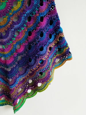 Aurora Borealis Reversible Shawl & Scarf