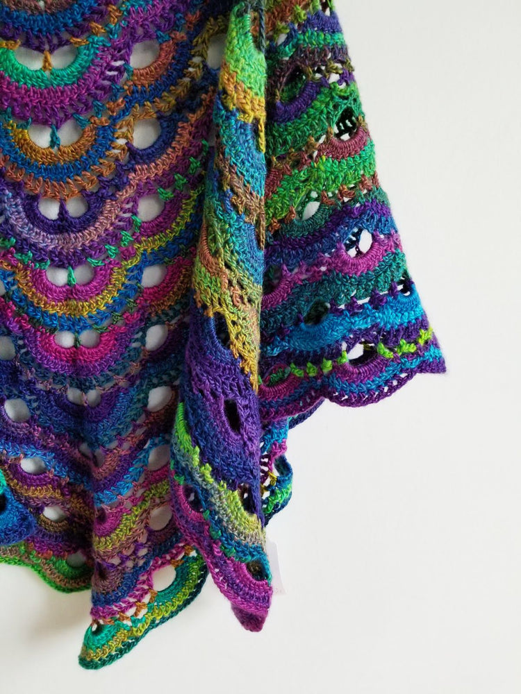 Aurora Borealis Reversible Shawl & Scarf