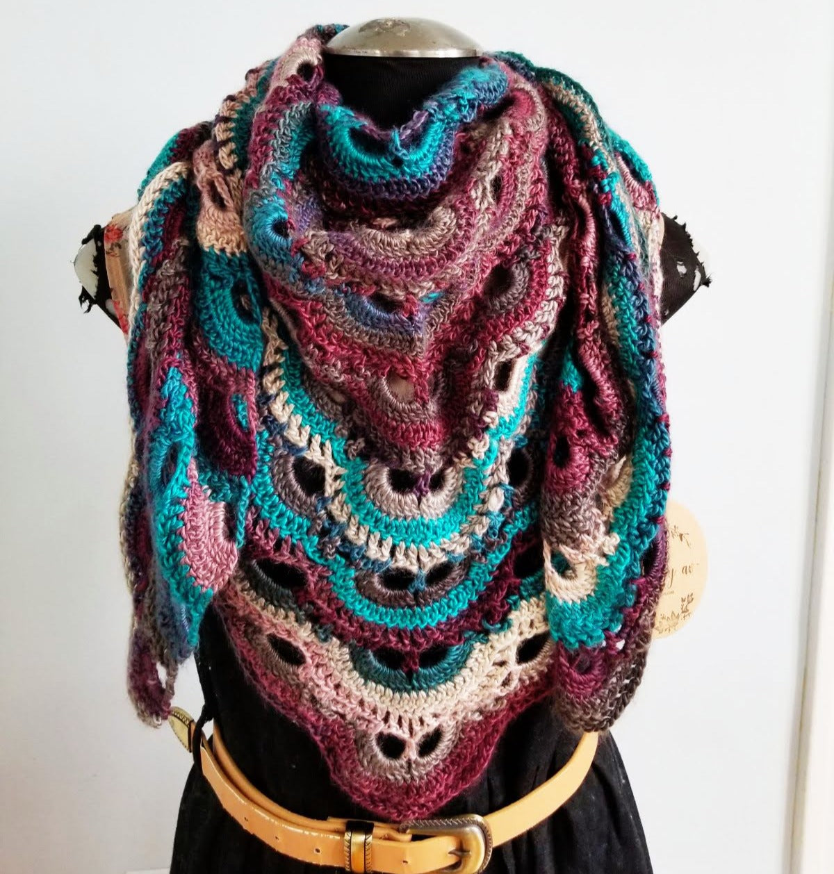 Partridge Berry Crochet Scarf & Shawl