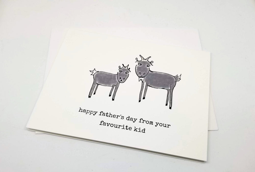 
                
                    Load image into Gallery viewer, Punny Father&amp;#39;s Day Card with Goats | Father&amp;#39;s Day Card for Farmer
                
            