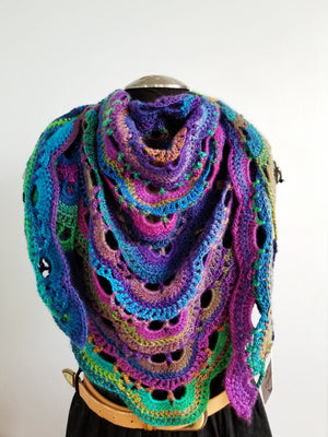 Aurora Borealis Reversible Shawl & Scarf