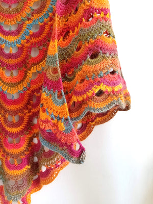 Sunset Reversible Shawl & Wrap