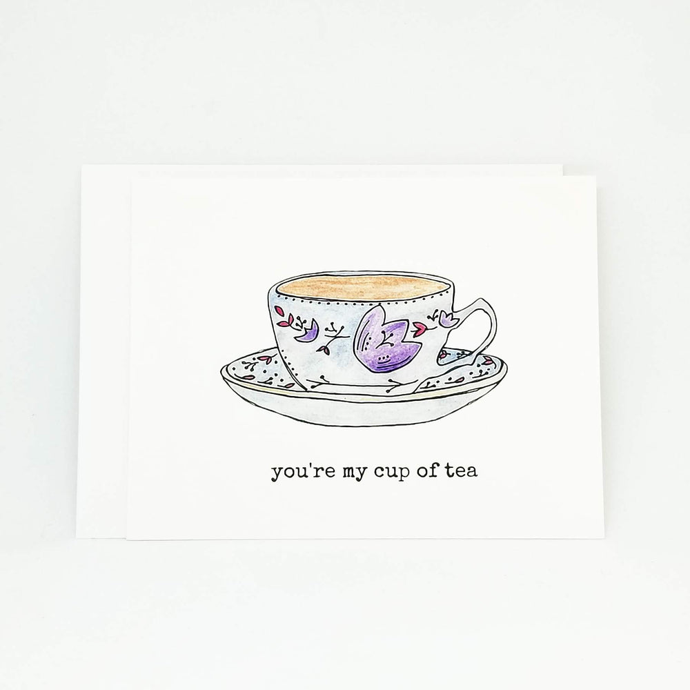 Cup of Tea Greeting Card | Valentine Card for Tea Lovers