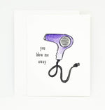 Hair Dryer Greeting Card | Greeting Card for Hair Stylist