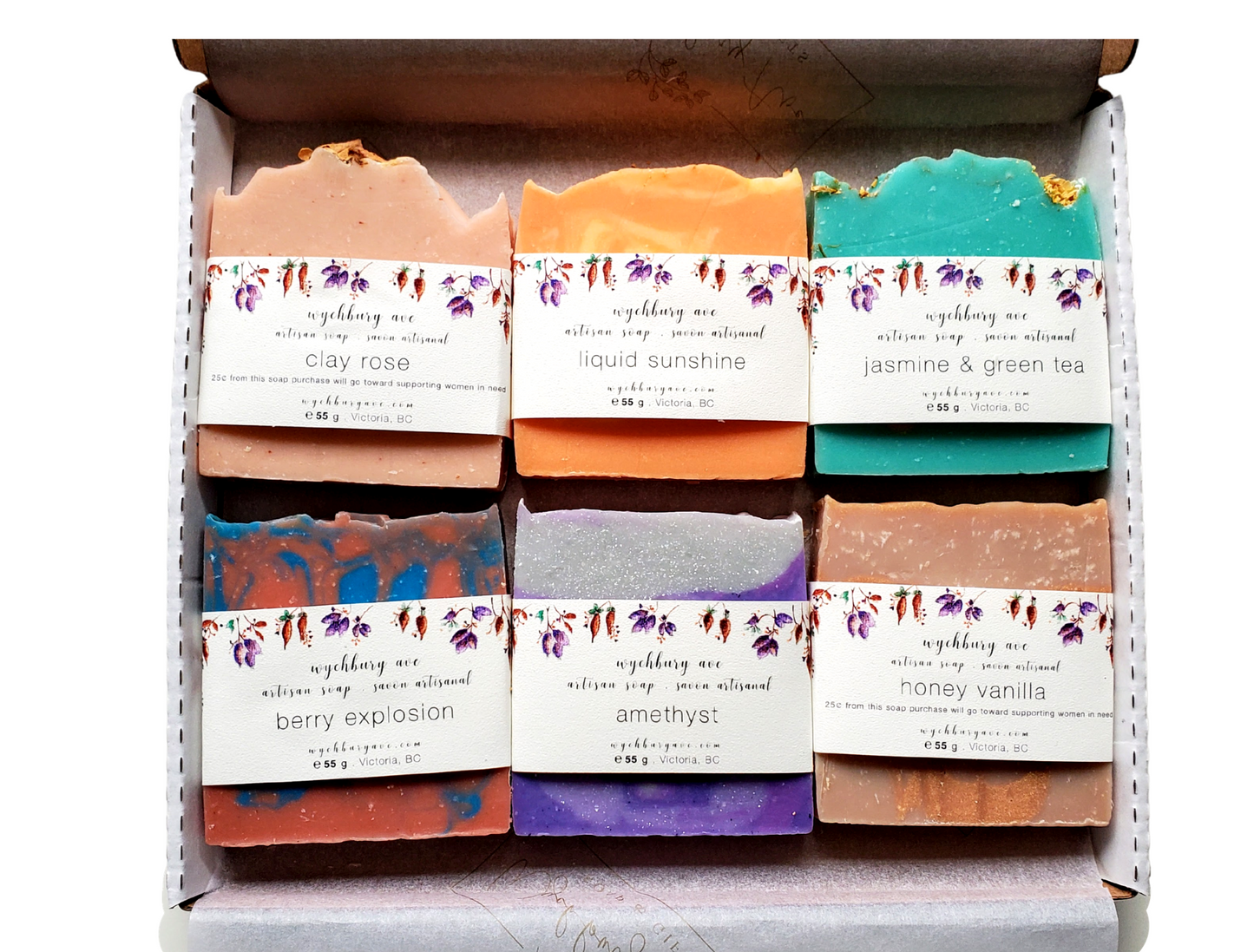 Wychbury Ave handmade 6 soap gift set